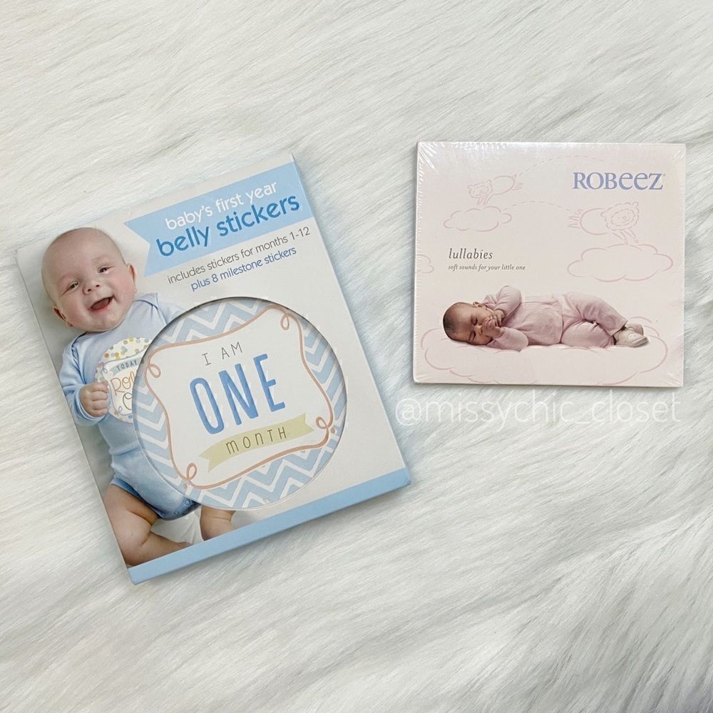 Baby Belly 1-12 Month Stickers & Lullaby Songs